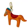 Comercio Exterior Estilo Europeo Llavero de Cuero PU Llavero Lindo de Pony Colgante para Equipaje Venta al por Mayor Colgante de Caballo de Cuero PU Personalización
