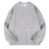 Sudadera unisex exclusiva transfronteriza de 420 g, súper suave, cuello redondo, casual y versátil, corte holgado, estilo moderno otoño/invierno, top liso para hombre