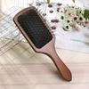 Cepillo de Paleta Grande Cuadrado Hecho de Madera de Loto, Peine de Cojín de Aire Negro para Mujeres, Cepillo de Paleta Voluminizador para Estilismo de Uso en Casa, Peine Antiestático para Cabello Liso