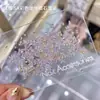 Super Flash 5A Zircônia Transparente Cristal Âmbar Roxo Pedras para Unhas Mini Zircônia Revestida Roxo Zircônia Natural Forma Irregular Decorações para Unhas