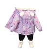 Ropa de Invierno para Niñas 2025 Nuevo Estilo Ropa de Invierno para Niñas para Niños Pequeños y Medianos Chaqueta con Capucha Gruesa con Forro Polar Top