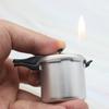 Baida 916 panela de pressão retro em forma de isqueiro de chama aberta mini velho panela de pressão inflável isqueiro