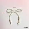 Estilo Coreano Fresco y Dulce Lazo Accesorios para Joyería DIY Plástico Resina Tejido a Mano Perla Colgante Accesorios