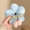 Scrunchie Azul para Mulheres, Tamanho Grande, Elástico Alto para Cabelo, Novo Estiloso e Fashion de 2025, Acessório de Cabelo de Alta Qualidade