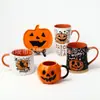 *Nuevo 0726+0688* Platos de 5.5 pulgadas*Edición Limitada de Halloween*Plato de Calabaza*Plato de Cerámica*Set de Halloween