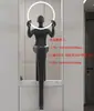 Lámpara de escultura abstracta de bola de personaje Lámpara de sala de exposiciones lámpara de oficina de ventas de hotel Lámpara de decoración artística lámpara de león lámpara de pie con forma humana