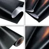Película Negra de Fibra de Carbono 3D para Cambio de Color de Coche 50cm*200cm Pegatina Decorativa Interior para Motocicleta, Computadora, Scooter