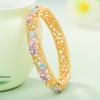 Pulsera Widney Beijing Cloisonne para Mujer Estilo Étnico Flor Diamante Calado Abertura Pulsera Regalo de Moda