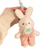 Boneca de Desenho Urso de Pelúcia Pingente Pequeno Coelho Morra Boneca Chaveiro Bolsa de Brinquedo Pingente