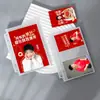 Envío Gratis 2 Compartimentos Alta Transparencia 6 Agujeros Bolsa para Álbum Carpeta Grande A6 Recambio para Álbum Carpeta Bolsa para Almacenamiento de Tarjetas de Fotos de Celebridades 3 pulgadas 6 pulgadas