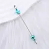 Nova Forma de Flor de Cabacinha de Coração Estrela Haste com Contas DIY Acessórios de Chaveiro de Metal Pingente Haste com Contas