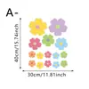 Película Eletrostática Colorida Margarida Girassol Transfronteiriça Luz e Sombra Arco-Íris Borboleta Abelha Joaninha Adesivo Floral para Vidro