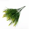 Venta caliente transfronteriza simulación siete cabezas hierba de primavera lavanda morada ramo planta en maceta decoración fábrica directa venta al por mayor
