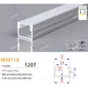 Canal de Aluminio para Luz Lineal LED al por Mayor del Fabricante, Luz Lineal con Borde, Canal de Luz de Aleación de Aluminio, Perfil de Canal de Aluminio para Luz Lineal