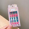 Calcomanías de uñas tridimensionales de dibujos animados para niños parche de uñas para niña pequeña armadura para bebé desmontable impermeable venta al por mayor de uñas