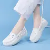 Zapatos de enfermera para mujer con suelas blandas, transpirables, no fatigantes, antideslizantes, cómodos, de suela plana, zapatos de trabajo médicos de verano, tacón antideslizante, al por mayor