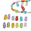 8621 oso transparente grande acrílico accesorios de joyería colgante diy pulsera de cuentas para niños collar pendientes