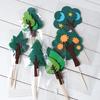 Nuevo Serie Bosque Pequeño Árbol Tarjeta para Pastel Bandera Decoración para Fiesta de Horneado Tarjeta para Pastel de Cumpleaños para Insertar