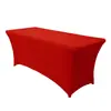 Amazon Transfronterizo Color Sólido Seda de Leche Boda Elástica Cubierta de Mesa Universal Decoración de Boda al Aire Libre Fiesta Práctico