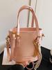 Atacado popular simples moda coreana lazer bolsa balde design de nicho feminino comutador versátil textura bolsa mensageiro