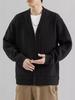 Chaqueta ligera de estilo coreano para hombre, otoño e invierno de 2024, diseño simple y holgado, camisa de punto de nicho de alta calidad