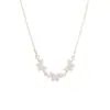 Collar de tres mariposas incrustado de diamantes para mujer, mismo estilo que el de Little Red Book, cadena para clavícula de circón súper de hadas, estilo coreano, collar de mariposa pequeña Mori