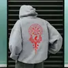 Sudadera con capucha de moda para hombre 2025 con estampado de arte antiguo, Sudadera deportiva casual de otoño e invierno