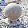 Bolardo Redondo de Mármol Brillante Rojo Claro, Barrera de Piedra para Carretera 60cm Bola Bloqueadora de Coches, Bola de Piedra para Bloqueo de Carretera