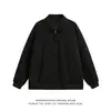 Venta directa de fábrica: Chaqueta de trabajo para hombre, colección de primavera, estilo retro americano, con cuello alto, chaqueta tipo béisbol, prenda exterior de mezclilla vintage
