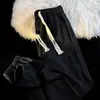 Pantalones de Hielo de Seda para Hombre, Pantalones Casuales de Verano Finos Elásticos Cortos, Pantalones Deportivos Jogger Sueltos Elásticos de Moda