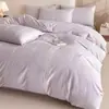 Juego de ropa de cama de cuatro piezas jacquard de algodón puro Clase A sábana 100% algodón puro funda de edredón juego de tres piezas ropa de cama ropa de cama estilo falda de cama