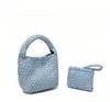 Bolso Tejido a Mano de Cuero PU Suave Nuevo 2025 Bolso Satchel para Mujer Cesta de Verduras Bolso Pequeño Bolso Cruzado de Viaje para Desplazamiento de Moda