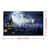 Suministro Especial Transfronterizo Tela de Fondo para Halloween Impresión de Alta Definición Calabaza Casa Embrujada Festival de Fantasmas Serie de Telas de Fondo para Decoración