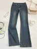 2026 Estación Independiente Primavera/Otoño Nuevos Pantalones Largos de Mujer Cómodos Micro-Acampanados Moda Versátil Tendencia Callejera Pantalones Largos de Mezclilla