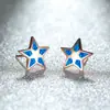 Mini pendientes dulces estilo ins, pendientes Aobao de estrella, diseño de nicho, adornos románticos de corazón femenino
