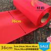 36 cm de ancho tela roja tela de seda roja estrecha fibra química poliéster tela roja Yangko guapo pancarta de baile tela decorativa