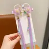 Acessórios de Cabelo Hanfu para Meninas, Presilhas de Cabelo com Fita Estilo Antigo, Presilhas Laterais de Borboleta de Princesa, Acessórios de Cabelo Estilo Chinês, Acessórios de Cabelo com Dupla Presilha para Meninas