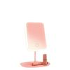 Espejo de Maquillaje Nuevo 2024 Dormitorio de Estudiante Hogar con Luz Estilo Ins Princesa Bonito Plegable con Espejo Pequeño