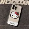 Funda para Teléfono Móvil Apple 15 14 13 12 11, Caricatura Melody Kt Cat, Funda Espacial para iPhone16Promax, Transparente, Suave