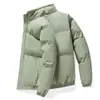 26 estilos de chaquetas acolchadas de invierno de moda para hombre, abrigos acolchados de algodón, cuello alto, marca de moda, ropa exterior holgada acolchada de algodón, talla grande