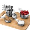 Cuchara medidora de acero inoxidable 304 para hornear, juego de 13 piezas con escala, cuchara medidora para condimentos de cocina, medición transfronteriza de Amazon