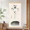 Nueva decoración de estudio y oficina estilo chino con caligrafía y pinturas, incluyendo nuevos diseños exquisitos y elegantes y rollos inspiradores