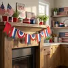 Suministro exclusivo transfronterizo: Banderas de Tiras Temáticas del Día de la Independencia de Fieltro Americano en Rojo, Azul y Blanco, Dropshipping OEM