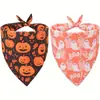 Bandana para mascotas transfronteriza Gato y perro fantasma de Halloween Bufanda triangular decorativa Bufanda decorativa para el cuello de fiesta navideña