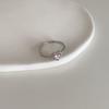 Dulce Circonita Rosa Amor Metal Anillo Abierto Personalidad Nicho Coreano Simple Combinable Elegante Anillo para Mujer