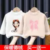 Nuevas Camisetas Térmicas de Doble Cara y Camisetas Interiores para Niñas para Otoño e Invierno Camisetas Interiores de Manga Larga con Cuello Alto a Media para Niños Modernas
