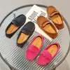 Zapatos tipo mocasín para niños de estilo británico, zapatillas para bebés para caminar en interiores con suelas de goma, mocasines para niños y niñas, zapatos para niños para primavera