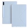 Nuevo Modelo Adecuado para Samsung Tab S9+ Ranura Magnética Externa para Lápiz Cubierta de Tableta K-Fold Multiángulo S9U Funda de Cuero Fabricante Venta al por Mayor