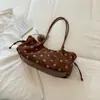 Bolso tote de gran capacidad estilo coreano para el día a día, diseño de nicho, lunares, alto valor estético, bolso de hombro moderno y a la moda, bolso de axila elegante