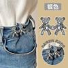 Pantalones de Oso Cintura Ajustable Jeans Artefacto para Apretar la Cintura Botones Botones Fijos Cintura de Pantalón Ajuste Grande Cambiar a Pines Pequeños